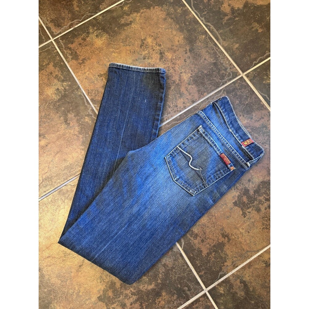 7 For All Mankind Straight Leg Jeans Women’s Size 30 Dark Wash 33” Inseam Long